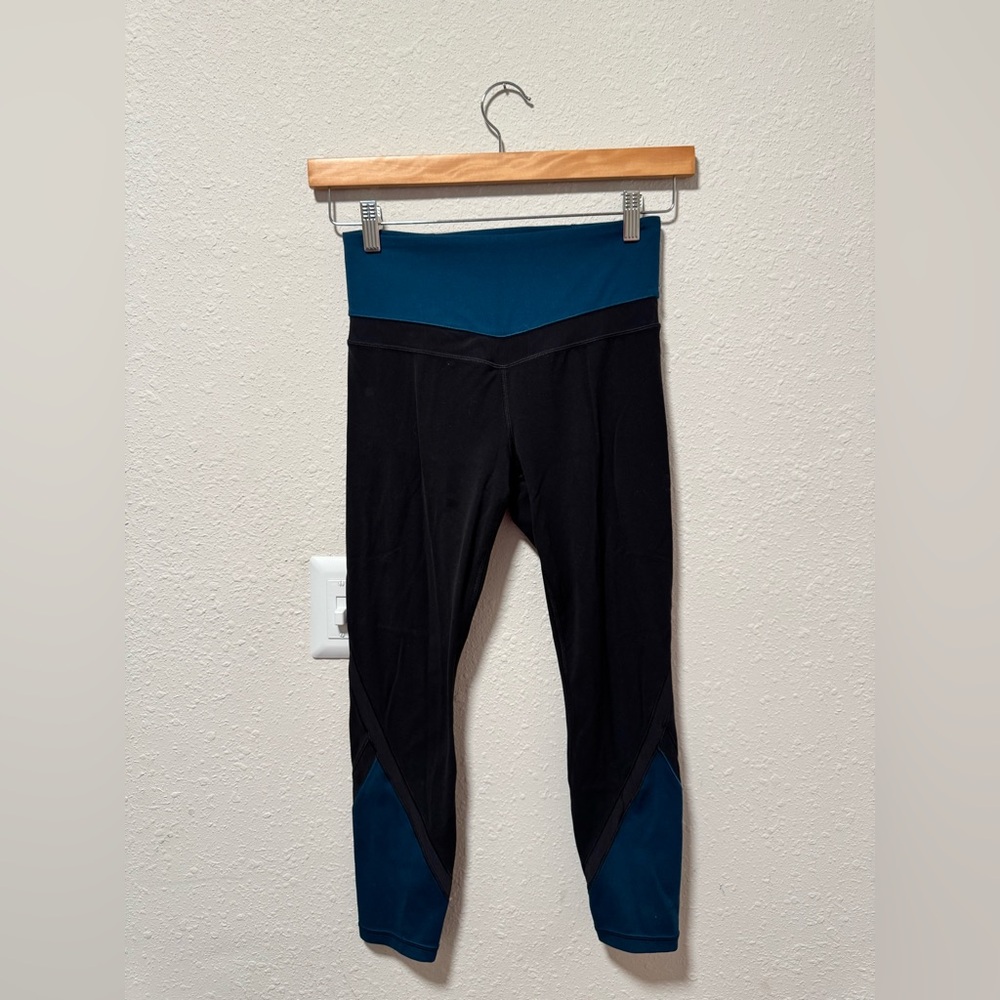 Athleta Teal and Black Leggings